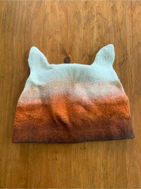 Felted hat with ears